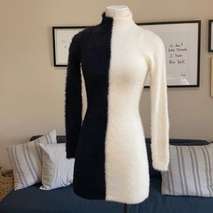 Fashion Nova Black and White Dress